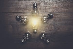 uniqueness concept on wooden background